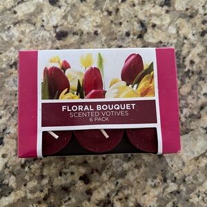Floral Bouquet Scented Votives 6 Pack